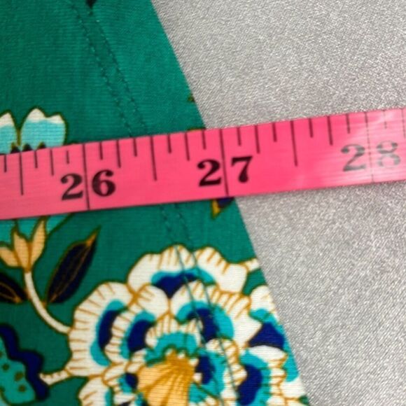 Daniel Rainn 2X Plus Sleeveless Blouse Green Floral Lace Accents Cutout NWOT - Picture 12 of 12